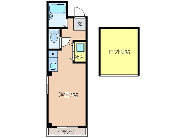 コーポセブンの物件間取画像